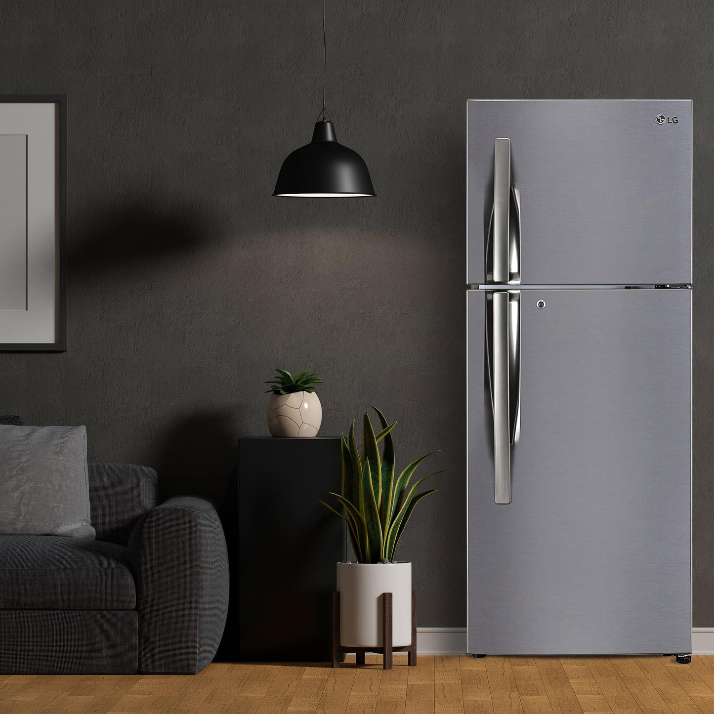 LG 242 L 3 Star Smart Inverter Frost-Free Double Door Refrigerator (GL-I292RPZX, Shiny Steel, Door Cooling+) 