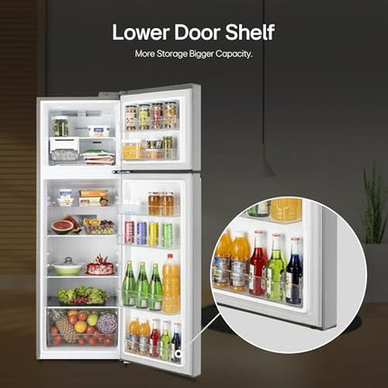 LG 272 L 3 Star Frost-Free Smart Inverter Compressor Double Door Refrigerator (GL-S312SPZX, Shiny Steel, Convertible & Multi Air Flow Cooling) 