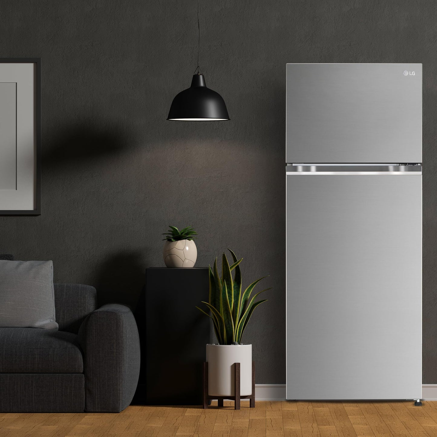LG 272 L 3 Star Frost-Free Smart Inverter Compressor Double Door Refrigerator (GL-S312SPZX, Shiny Steel, Convertible & Multi Air Flow Cooling) 