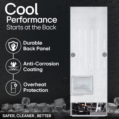 LG 272 L 3 Star Frost-Free Smart Inverter Compressor Double Door Refrigerator (GL-S312SPZX, Shiny Steel, Convertible & Multi Air Flow Cooling) 