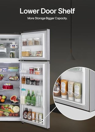 LG 322 L 3 Star Frost-Free Smart Inverter Double Door Refrigerator (GL-S342SDSX, Dazzle Steel, Convertible with Express Freeze) 