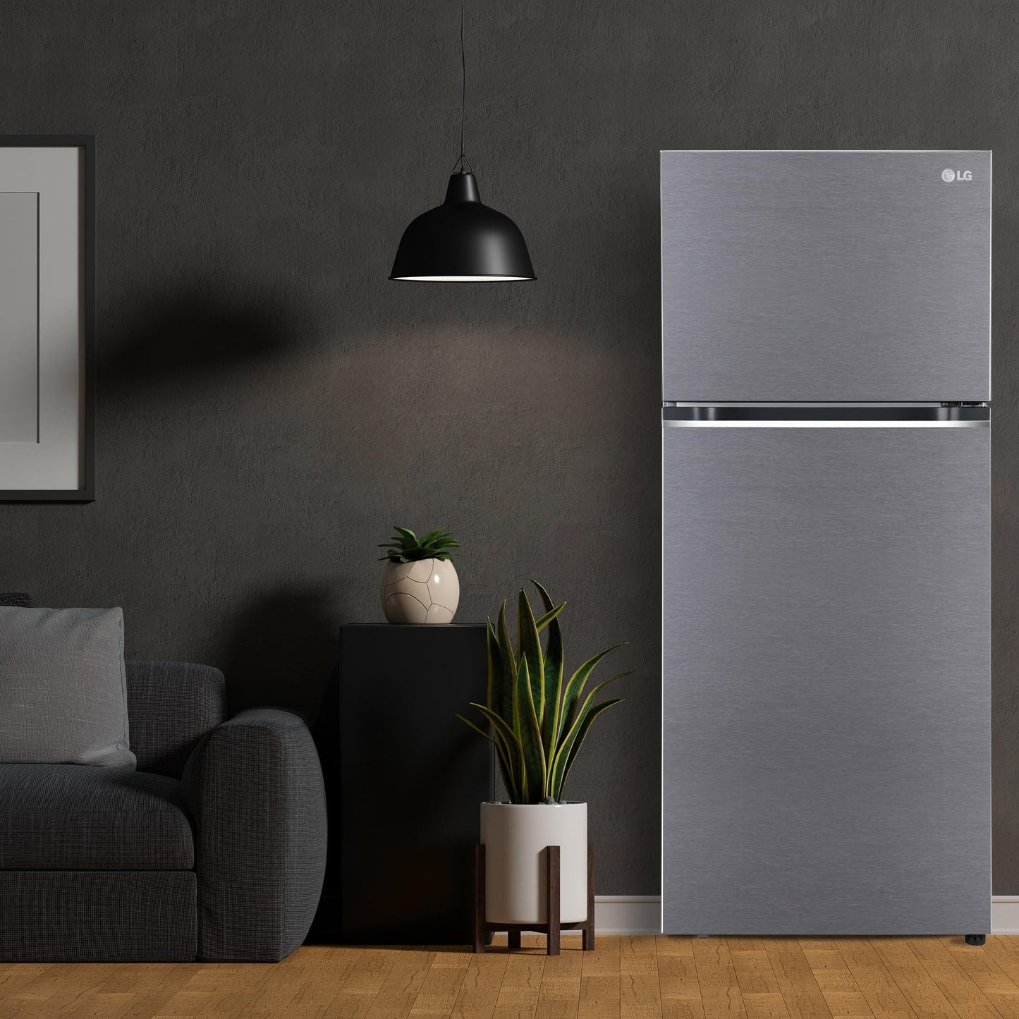 LG 322 L 3 Star Frost-Free Smart Inverter Double Door Refrigerator (GL-S342SDSX, Dazzle Steel, Convertible with Express Freeze) 