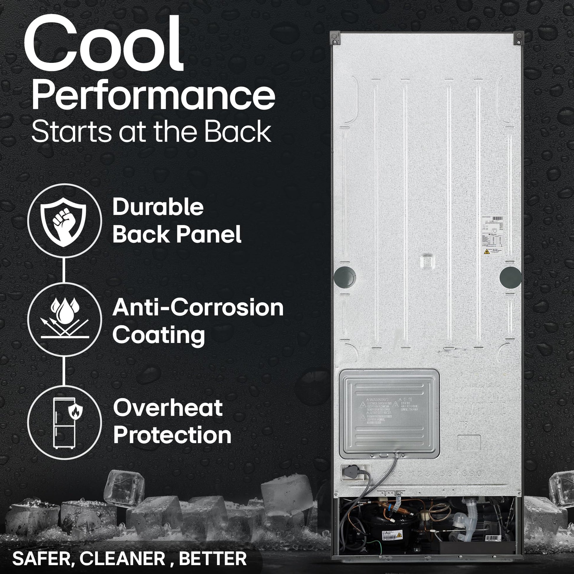 LG 322 L 3 Star Frost-Free Smart Inverter Double Door Refrigerator (GL-S342SDSX, Dazzle Steel, Convertible with Express Freeze) 