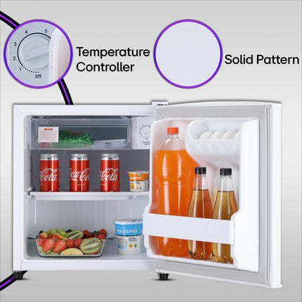 LG 43 L 1 Star Direct Cool Minibar Single Door Refrigerator (2024 Model, GL-M051RSWB, Super White) 