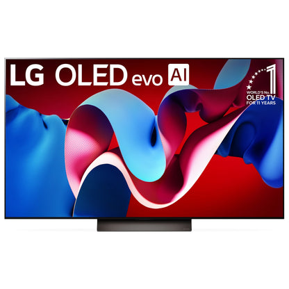 LG 55-Inch Class OLED evo C4 Series Smart TV 4K Processor Flat Screen with Magic Remote AI-Powered with Alexa Built-in (OLED55C4PUA, 2024) 