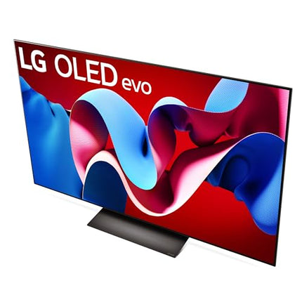 LG 55-Inch Class OLED evo C4 Series Smart TV 4K Processor Flat Screen with Magic Remote AI-Powered with Alexa Built-in (OLED55C4PUA, 2024) 