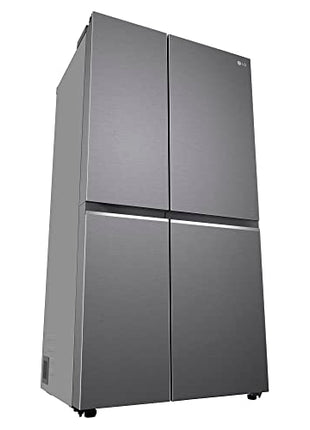 LG 655 L Frost-Free Smart Inverter Double Door Side-By-Side Refrigerator (GL-B257HDSY, Dazzle Steel, Express Freeze | Multi Air-Flow) 
