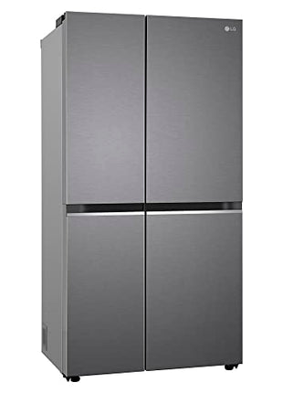 LG 655 L Frost-Free Smart Inverter Double Door Side-By-Side Refrigerator (GL-B257HDSY, Dazzle Steel, Express Freeze | Multi Air-Flow) 