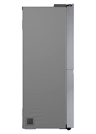 LG 655 L Frost-Free Smart Inverter Double Door Side-By-Side Refrigerator (GL-B257HDSY, Dazzle Steel, Express Freeze | Multi Air-Flow) 