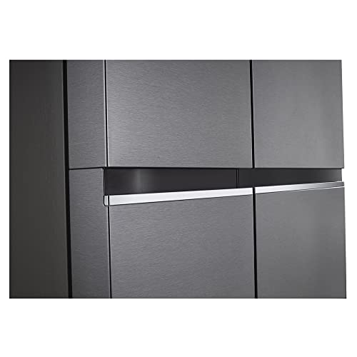 LG 655 L Frost-Free Smart Inverter Double Door Side-By-Side Refrigerator (GL-B257HDSY, Dazzle Steel, Express Freeze | Multi Air-Flow) 