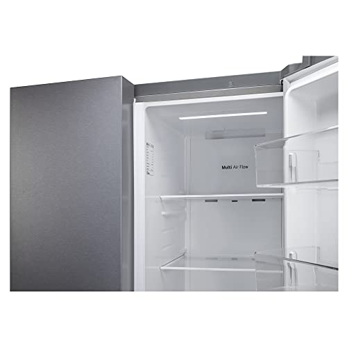 LG 655 L Frost-Free Smart Inverter Double Door Side-By-Side Refrigerator (GL-B257HDSY, Dazzle Steel, Express Freeze | Multi Air-Flow) 