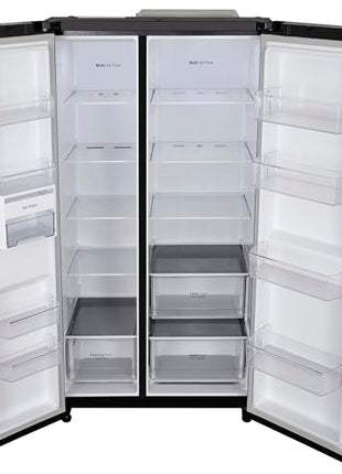 LG 655 L Frost Free Smart Inverter Double Door Side by Side Refrigerator (GL-B257HWBY, Western Black, Express Freezing | Multi Air-Flow) 