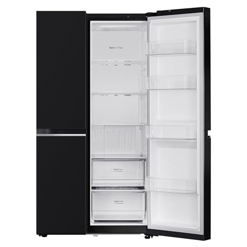LG 655 L Frost Free Smart Inverter Double Door Side by Side Refrigerator (GL-B257HWBY, Western Black, Express Freezing | Multi Air-Flow) 
