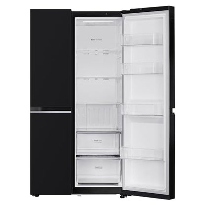 LG 655 L Frost Free Smart Inverter Double Door Side by Side Refrigerator (GL-B257HWBY, Western Black, Express Freezing | Multi Air-Flow) 
