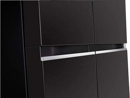 LG 655 L Frost Free Smart Inverter Double Door Side by Side Refrigerator (GL-B257HWBY, Western Black, Express Freezing | Multi Air-Flow) 