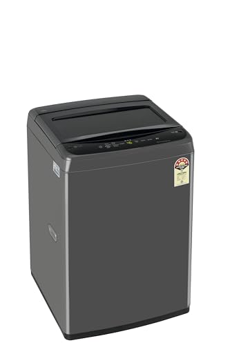 LG 7.5 Kg 5 Star Smart Inverter Technology Fully Automatic Top Load Washing Machine (T75VBMB1Z, Auto Prewash, Turbodrum, Stainless Steel drum, LED Display, Smart Diagnosis, Middle Black) 