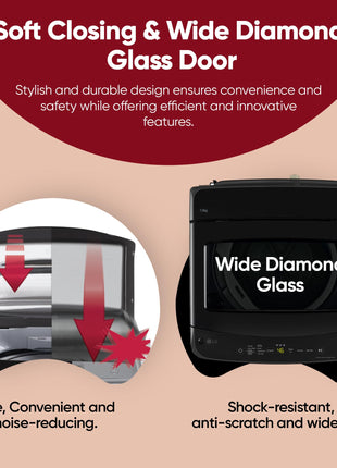 LG 7 Kg 5 Star Smart Inverter Technology Fully Automatic Top Load Washing Machine (T70VBMB1Z, Auto Prewash, Turbodrum, Stainless Steel drum, LED Display, Smart Diagnosis Middle Black) 