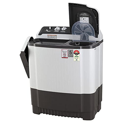 LG 7 Kg 5 Star Wind Jet Dry Semi-Automatic Top Loading Washing Machine (P7020NGAZ, Dark Gray, Rat Away Feature) 