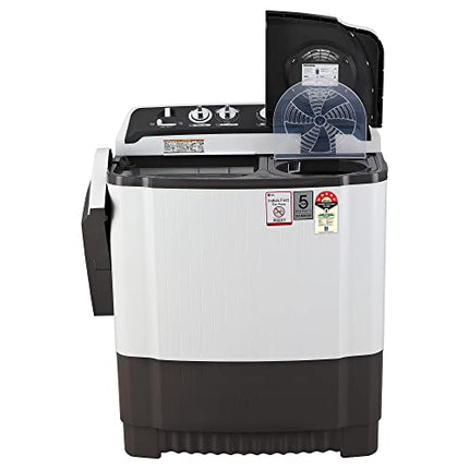 LG 7 Kg 5 Star Wind Jet Dry Semi-Automatic Top Loading Washing Machine (P7020NGAZ, Dark Gray, Rat Away Feature) 