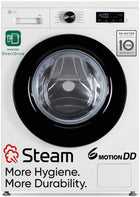 LG 8 Kg 5 Star Steam, Inverter Direct Drive Technology, 6 Motion DD, Fully-Automatic Front Load Washing Machine (FHB1208Z2W, Dial + Full Touch Buttons & LED Display, Essence White) 