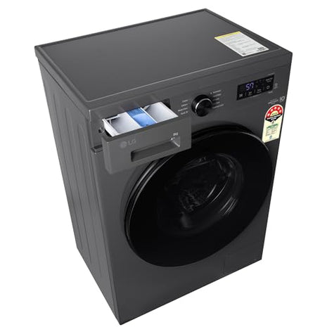LG 8 Kg, 5 Star, Wi-Fi, Direct Drive Technology, Steam Wash, 6 Motion DD, Fully-Automatic Front Load Washing Machine (FHB1208Z4M, Allergy Care, In-Built Heater, Touch Panel, Middle Black) 
