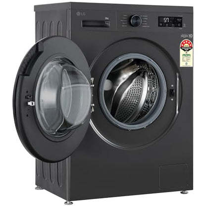 LG 8 Kg, 5 Star, Wi-Fi, Direct Drive Technology, Steam Wash, 6 Motion DD, Fully-Automatic Front Load Washing Machine (FHB1208Z4M, Allergy Care, In-Built Heater, Touch Panel, Middle Black) 
