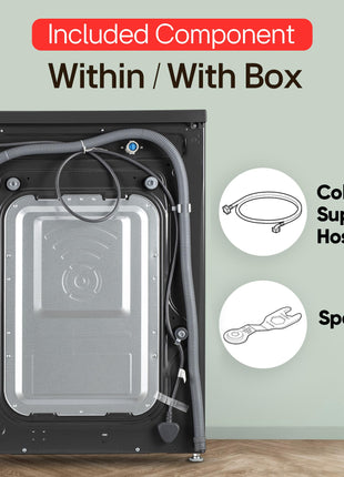 LG 8 Kg, 5 Star, Wi-Fi, Direct Drive Technology, Steam Wash, 6 Motion DD, Fully-Automatic Front Load Washing Machine (FHB1208Z4M, Allergy Care, In-Built Heater, Touch Panel, Middle Black) 