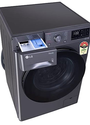 LG 9 Kg, 5 Star, AI Direct Drive Technology, Steam, 6 Motion DD & Wi-Fi Fully-Automatic Front Load Washing Machine (FHP1209Z5M, Intelligent & Convenient Fabric Care, Allergy Care, Middle Black) 