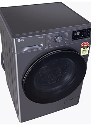 LG 9 Kg, 5 Star, AI Direct Drive Technology, Steam, 6 Motion DD & Wi-Fi Fully-Automatic Front Load Washing Machine (FHP1209Z5M, Intelligent & Convenient Fabric Care, Allergy Care, Middle Black) 