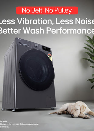 LG 9 Kg, 5 Star, AI Direct Drive Technology, Steam, 6 Motion DD & Wi-Fi Fully-Automatic Front Load Washing Machine (FHP1209Z5M, Intelligent & Convenient Fabric Care, Allergy Care, Middle Black) 