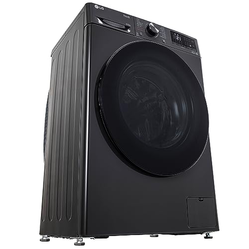 LG 9 Kg (Wash) / 5 Kg (Dry), Ai Direct Drive Technology, Steam, TurboWash & Wi-Fi Fully Automatic Front Load Washer Dryer (FHD0905SWM, Intelligent & Convenient Fabric Care, Allergy Care, Middle Black) 