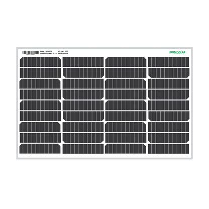 LOOM SOLAR Panel 55 WATT/12 V Mono PERC, Performance Warranty 25 Years 