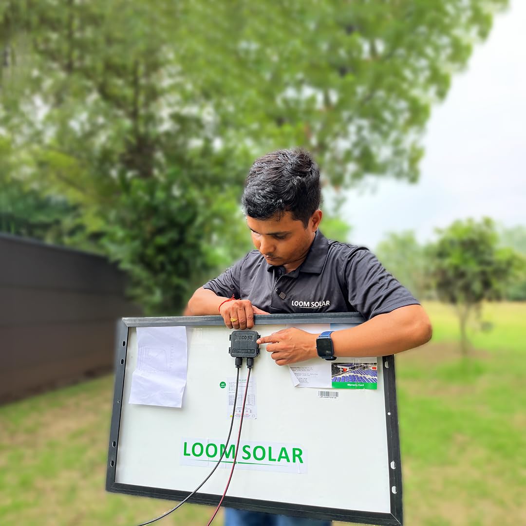 LOOM SOLAR Panel 55 WATT/12 V Mono PERC, Performance Warranty 25 Years 