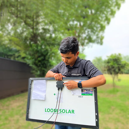 LOOM SOLAR Panel 55 WATT/12 V Mono PERC, Performance Warranty 25 Years 