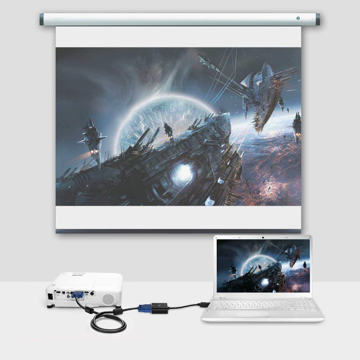 LS LAPSTER Quality Assured Male to Male VGA Cable 1.5 Meter, Support Monitor/PC/LCD/LED, Plasma, Projector, TFT (LST-VGACBLE-1.5M) 