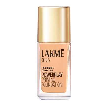 Lakmé 9To5 Primer + Matte Perfect Cover Foundation, W120 Warm Crème, 25 ml 
