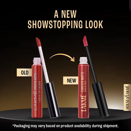 Lakmé Forever Matte Liquid Lip Colour, Nude Myth, 5.6 ml 