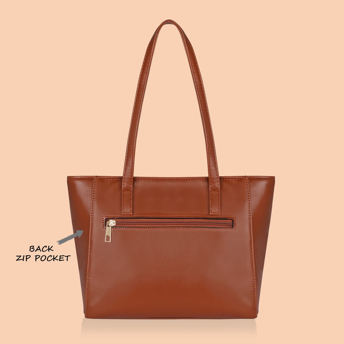 Lavie Betula Women's Tote Bag (Brown, Tan) 