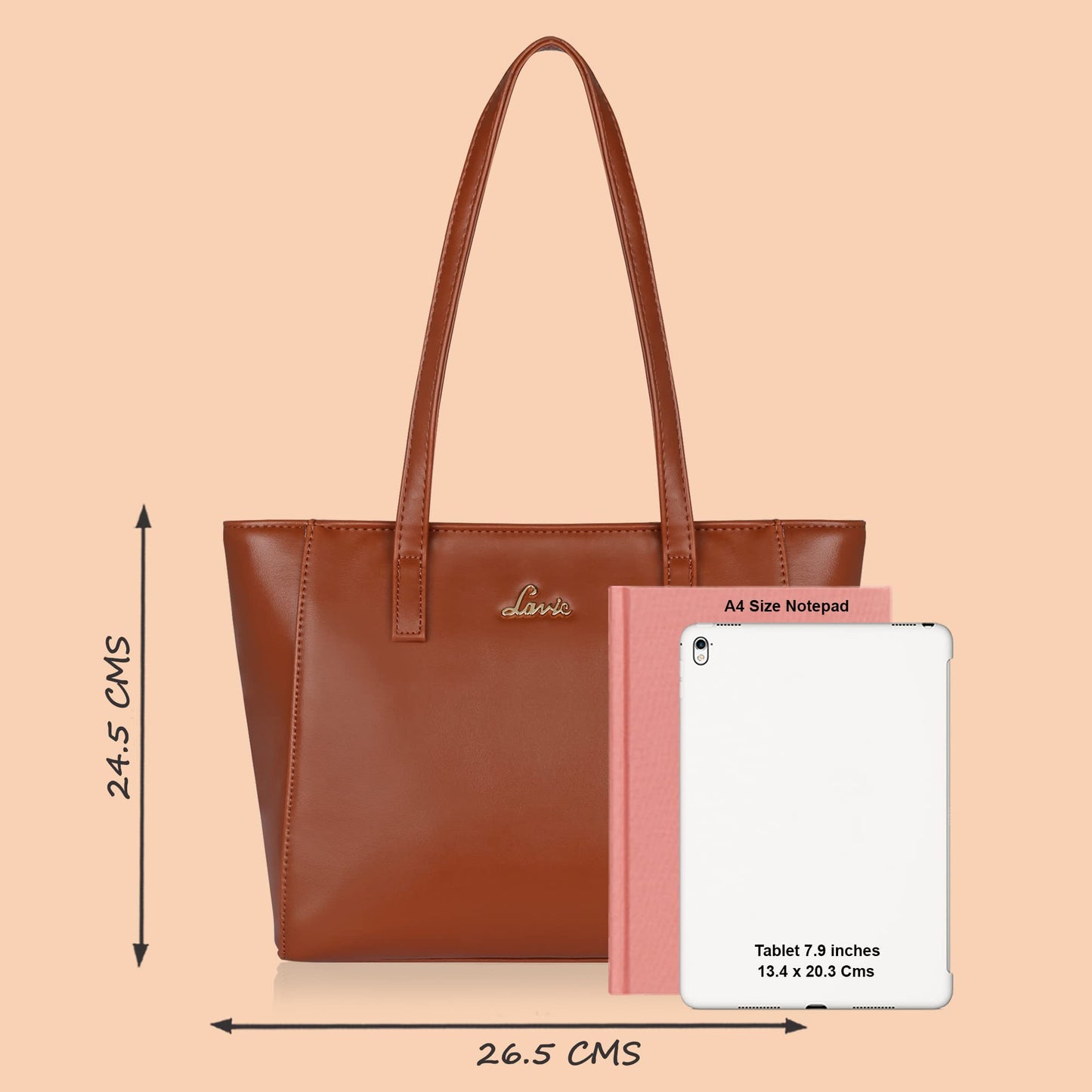 Lavie Betula Women's Tote Bag (Brown, Tan) 