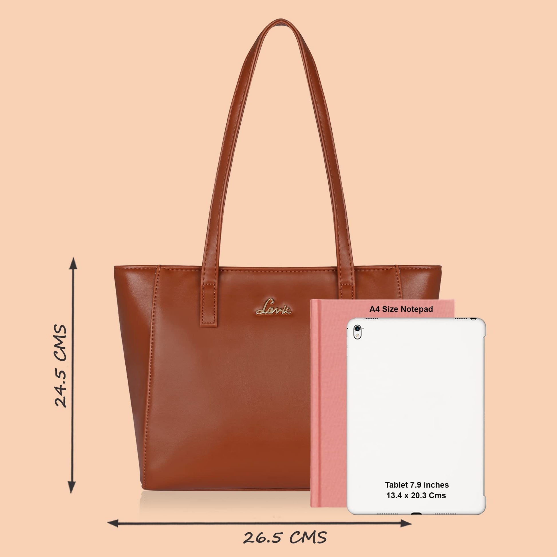 Lavie Betula Women's Tote Bag (Brown, Tan) 