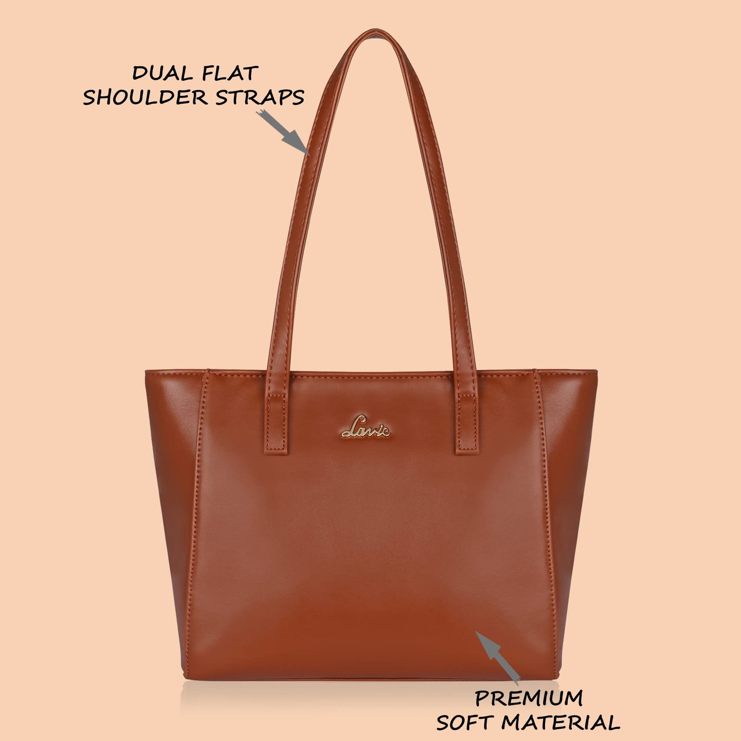 Lavie Betula Women's Tote Bag (Brown, Tan) 