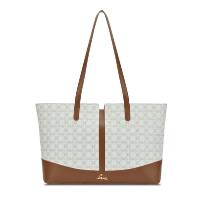 Lavie Women's Mono Freya Monogram Print Tote Bag for Women | Tote Bag for Work | Ladies purse | Stylish Shoulder Bag | Gift for Women 