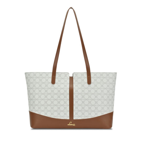 Lavie Women's Mono Freya Monogram Print Tote Bag for Women | Tote Bag for Work | Ladies purse | Stylish Shoulder Bag | Gift for Women 