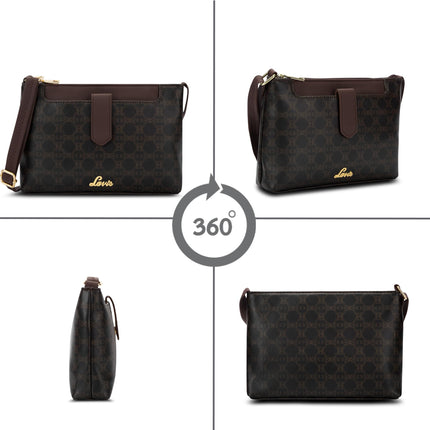 Lavie Women's Mono Keiko 2c Top Zip Cross Body Sling Bag | Ladies Purse Handbag | Gift for Women 