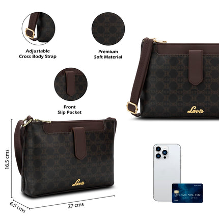 Lavie Women's Mono Keiko 2c Top Zip Cross Body Sling Bag | Ladies Purse Handbag | Gift for Women 