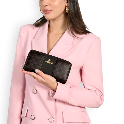 Lavie Women's Mono Wallet | Ladies Stylish Purse Bag | Credit Card, Money Holder | Zip Around Wallet | Gift for Women 