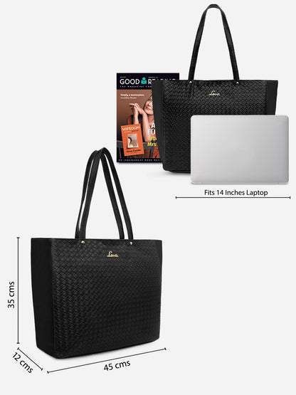 Lavie Women's Nova Tote Handbag (Black) 