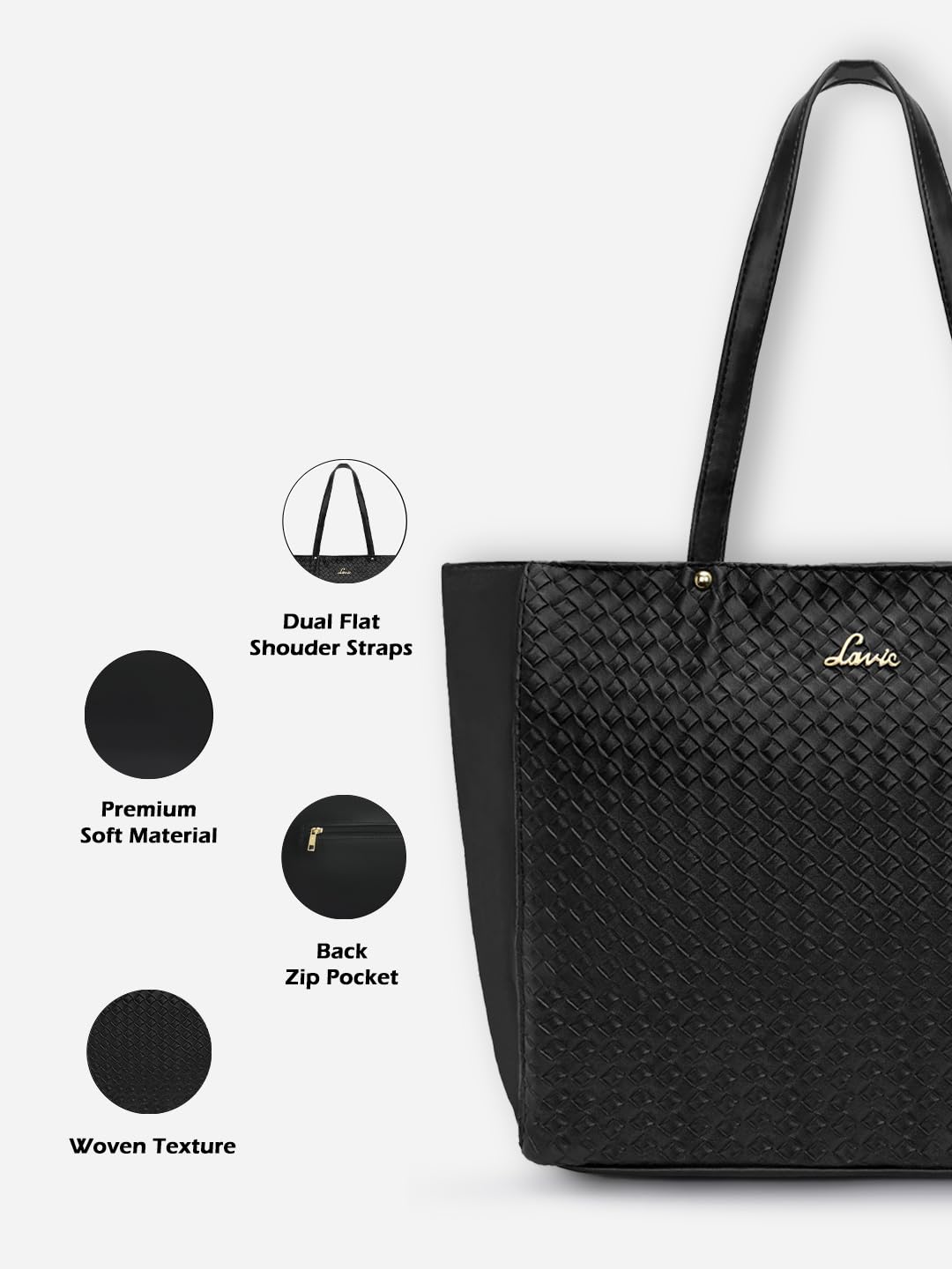 Lavie Women's Nova Tote Handbag (Black) 