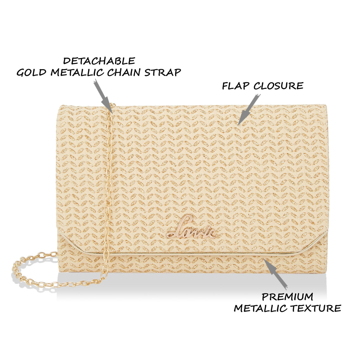 Lavie Women's Spark Ava Envelope Clutch | Ladies Purse Handbag 
