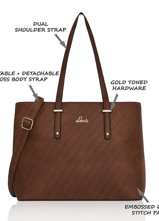 Lavie Yalta Women's Handbag (Tan) YALTA LG SATCHEL 